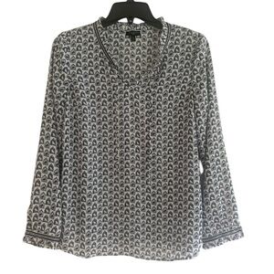 Talbots Top Blouse with Bird Cage Design SP Small Petite